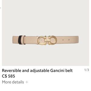 Ferragamo Reversible Gancini belt